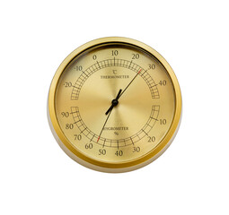 Thermometer ,Hygrometer  on a white,