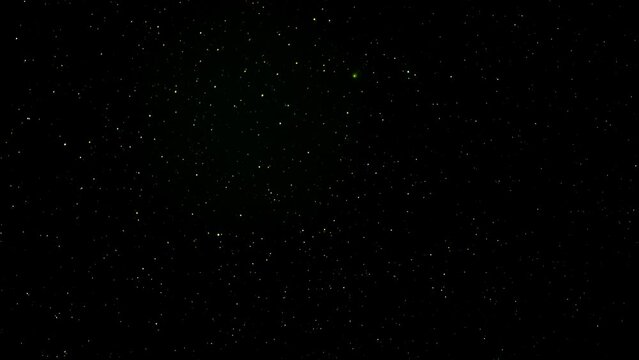 In late January through early Feruary, 2023 the rare green comet C/2022 E3 (ZTF) passed near Polaris. This timelapse video shows the comet moving past the stars as they spin around the north star.