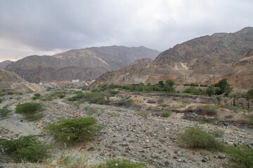 Fototapeta na wymiar mountain in Asir region, Abha city, Saudi Arabia