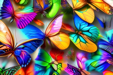 Obraz na płótnie Canvas butterfly background - Generate AI