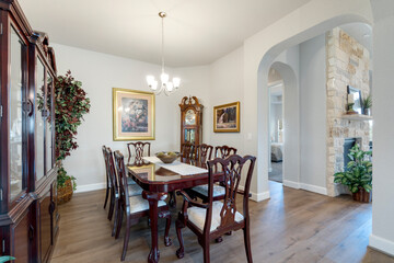 interior with dining table
