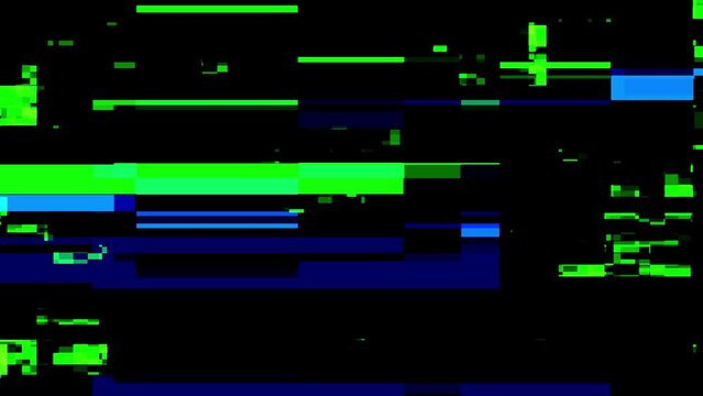 Unique Design Abstract Digital Pixel Noise Glitch Error Video Damage
