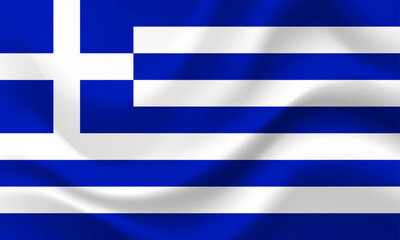 Greek flag illustration. Greece flag. Flag of Greece. Official colours and proportion correctly