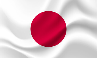 Japanese flag. Japan flag. Flag of Japan. Japan background, symbol, icon