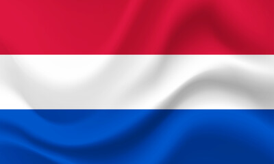 Vector Flag of Netherlands. Netherlands banner. Netherlands banner. Symbol of Netherlands