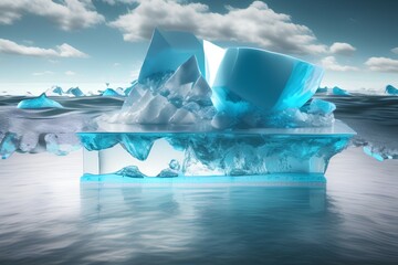 iceberg in the sea - Generate AI
