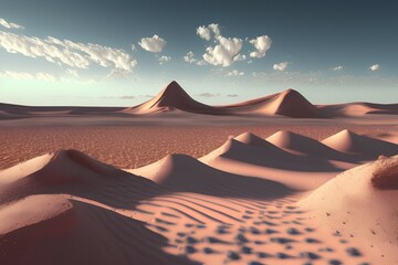 sunset in the desert - Generate AI