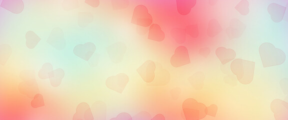 Abstract background with hearts