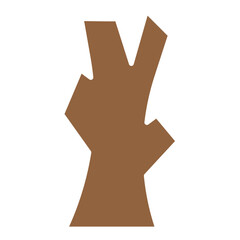 Obraz premium tree trunk icon