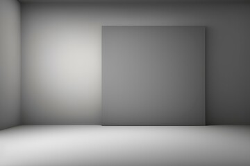 empty white room - Generate AI