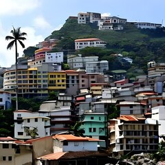Fototapeta premium comunidade tipo favela no brasil