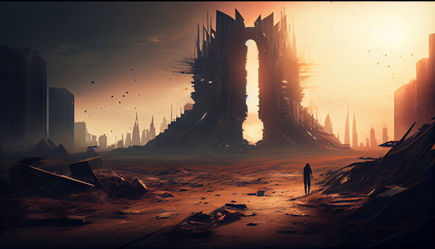 Wallpaper Distopic AI