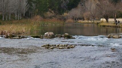 fortgragia del cauce del rio Turia a su paso por bufara