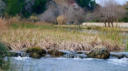 fortgragia del cauce del rio Turia a su paso por bufara