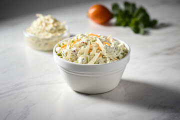 Tasty Coleslaw Food on a table