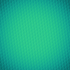 Green abstract hexagonal texture. Isometric cubes background. Light geometric pattern