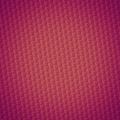 Red abstract hexagonal texture. Isometric cubes background. Light geometric pattern