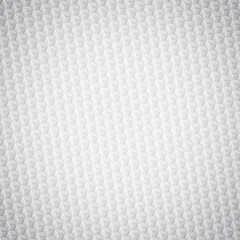 White abstract hexagonal texture. Isometric cubes background. Light geometric pattern