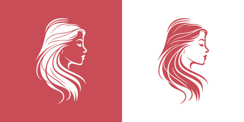 beauty logo design for beauty salons or hair salons, cosmetic design