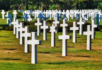 Normandy American Cemetery and Memorial, World War II cemetery and memorial in Colleville-sur-Mer,...