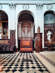 Church organ, Notre-Dame des Blancs-Manteaux, Paris, France