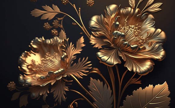 Gold Flower Stock Photos and Pictures - 1,545,284 Images