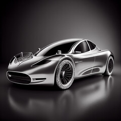 Naklejka premium Electric car concept.
