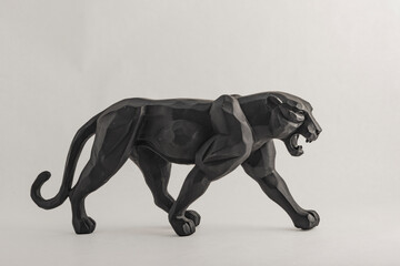 a black panther for metal decoration