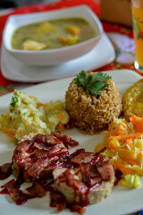 stew with rice and vegetables