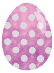 Easter egg watercolor painting