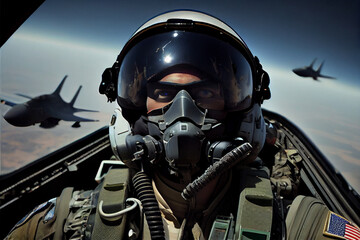 Fighter Pilot in Action
