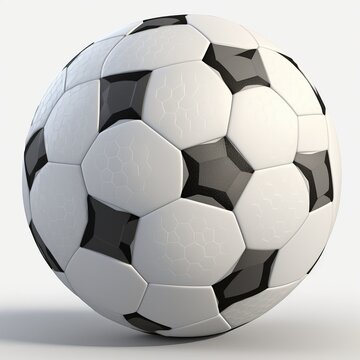 3d rendering of a soccer ball, isolated on white background.