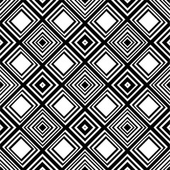 Vector geometric traditional folk ornament. Ethnic seamless pattern. Minimal ornamental background with abstract shapes. Black and white texture. Dark repeat design