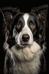 Fototapeta premium Cute Border Collie - Generative AI