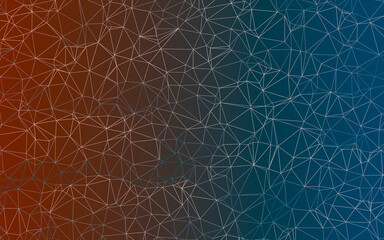 Background triangular. Multicolored design hexagon. Color Deadly indigo background geometric. Good technology illustration. Backdrop triangular style. 2d image.