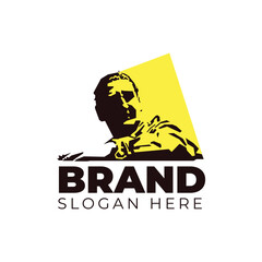 The Man with Hand Logo Design