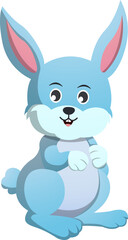 Antarctica rabbit cartoon character