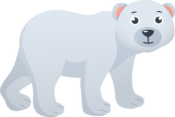 Polar bear cartoon character