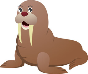 Walrus cartoon character