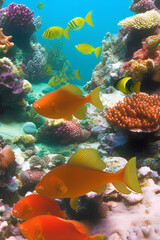 Fototapeta na wymiar Underwater sea life 