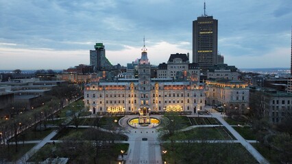 Fototapeta premium Quebec's Parliament drone photo 