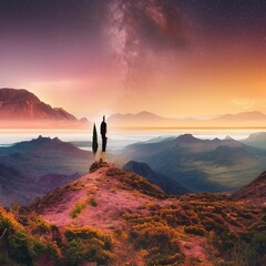 Obraz premium Mysterious realistic highly detailed wonder That Inspires Wanderlust with depth k quality