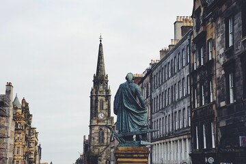 Fototapeta premium Old Town Edinburgh in Scotland, UK 