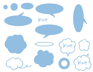 カラフル吹き出しあしらいセット