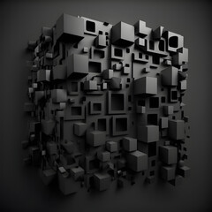 abstract black color 3d background