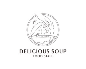Food Recipe logo designs concept vector