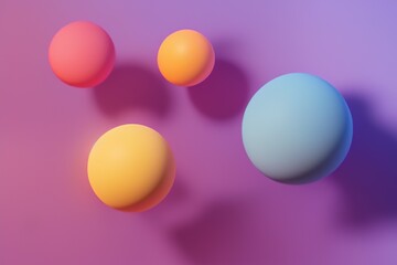 abstract 3d spheres background