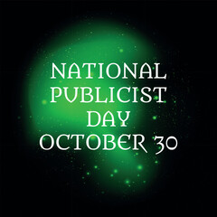 National Publicist Day. Geometric design suitable for greeting card poster and banner