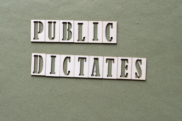 public dictates