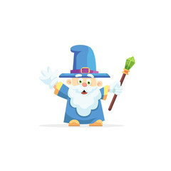 Wizard cartoon character